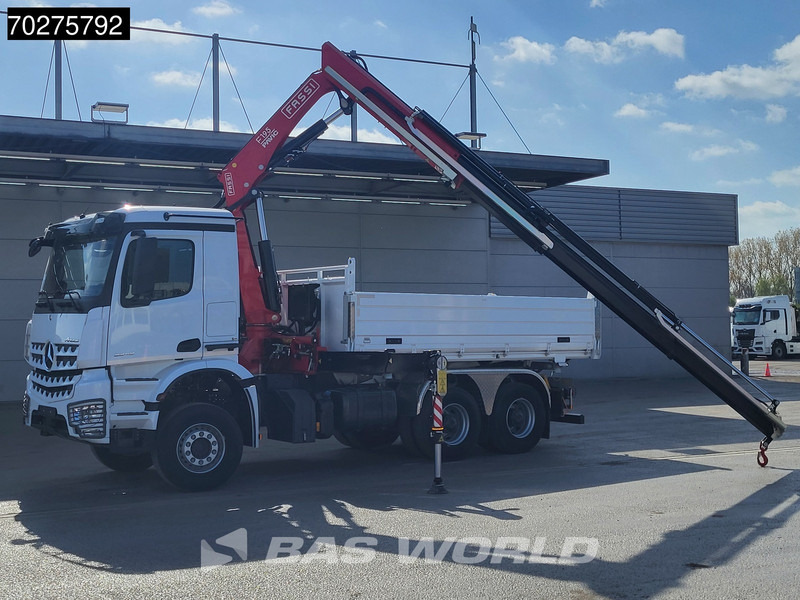 Mercedes-Benz Arocs 3348 6X4 Fasi F195A.2.24 Kran 3 sided tipper 9m3 Big-Axle Navi Euro 6 - قلابات, شاحنة كرين: صور 3 Mercedes-Benz Arocs 3348 6X4 Fasi F195A.2.24 Kran 3 sided tipper 9m3 Big-Axle Navi Euro 6 - قلابات, شاحنة كرين: صور 3