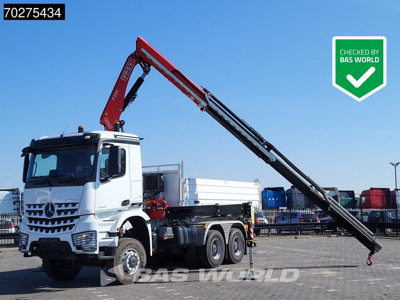 Mercedes-Benz Arocs 3348 6X6 Fassi F255A.2.24 xe-dynamic Kran Dreiseitenkipper Navi Euro 6 - قلابات, شاحنة كرين: صور 1 Mercedes-Benz Arocs 3348 6X6 Fassi F255A.2.24 xe-dynamic Kran Dreiseitenkipper Navi Euro 6 - قلابات, شاحنة كرين: صور 1