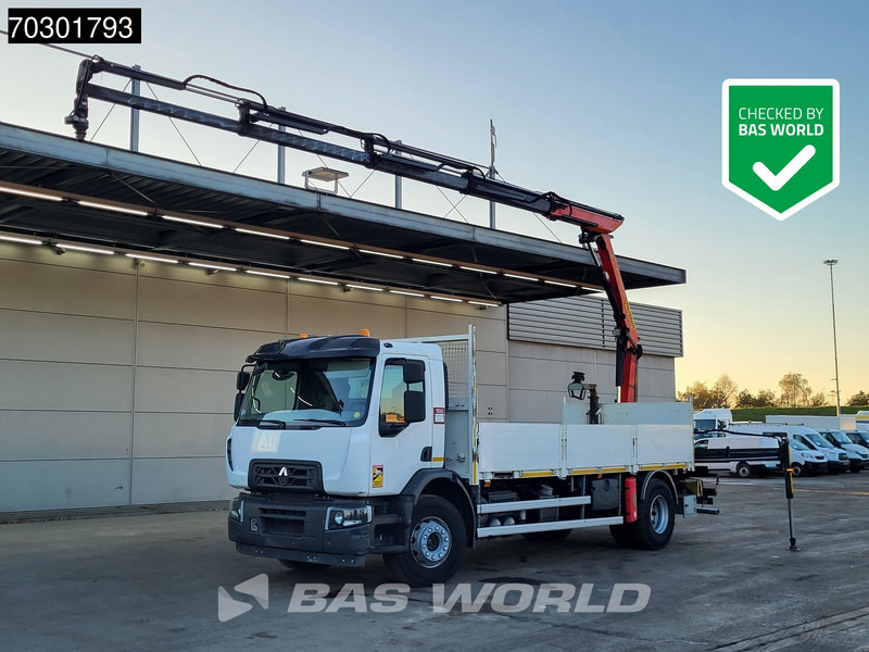 Renault C 280 4X2 Palfinger PK 12002 Kran Crane Steelsuspension Automatic Euro 6 - شاحنات مسطحة, شاحنة كرين: صور 1 Renault C 280 4X2 Palfinger PK 12002 Kran Crane Steelsuspension Automatic Euro 6 - شاحنات مسطحة, شاحنة كرين: صور 1