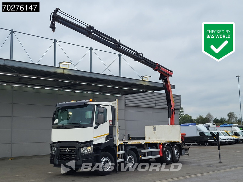 Renault C 380 8X2 Palfinger PK24001K Remote Lenkachse Euro 6 - شاحنات مسطحة, شاحنة كرين: صور 1 Renault C 380 8X2 Palfinger PK24001K Remote Lenkachse Euro 6 - شاحنات مسطحة, شاحنة كرين: صور 1