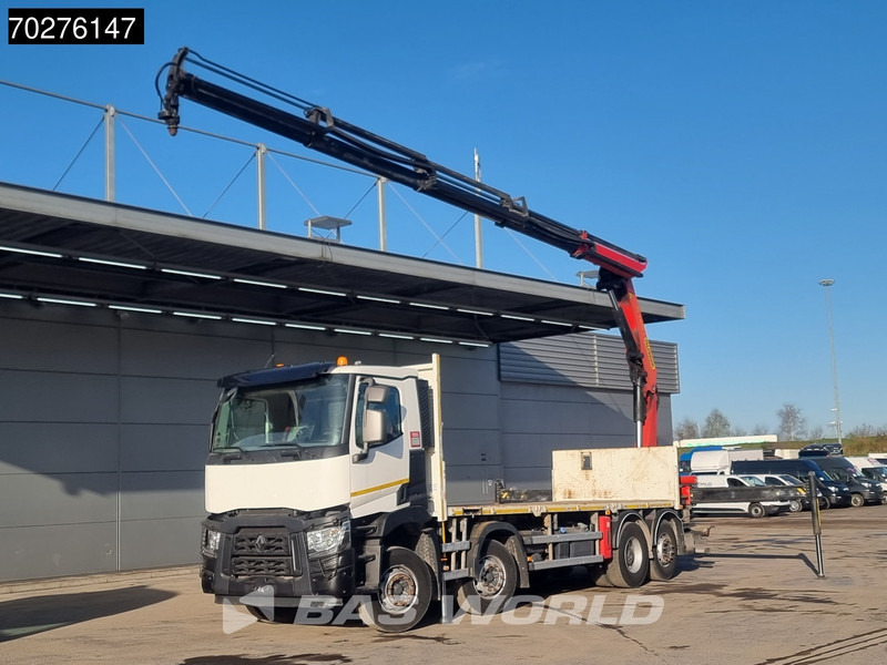 Renault C 380 8X2 Palfinger PK24001K Remote Lenkachse Euro 6 - شاحنات مسطحة, شاحنة كرين: صور 1 Renault C 380 8X2 Palfinger PK24001K Remote Lenkachse Euro 6 - شاحنات مسطحة, شاحنة كرين: صور 1