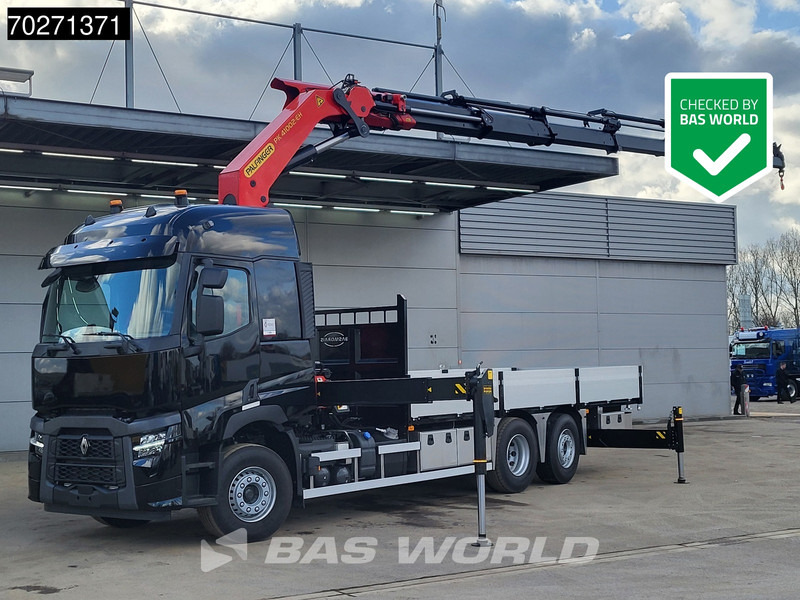 Renault C 480 6X2 NEW! Palfinger PK41002 EH Crane Kran ACC Euro 6 - شاحنات مسطحة, شاحنة كرين: صور 1 Renault C 480 6X2 NEW! Palfinger PK41002 EH Crane Kran ACC Euro 6 - شاحنات مسطحة, شاحنة كرين: صور 1