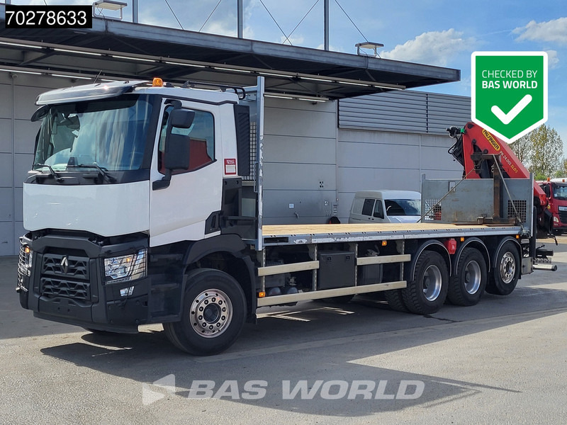 Renault C 480 8X4 Palfinger PK24.001 SLD5 Crane Kran Automatic Liftachse Euro 6 - شاحنات مسطحة, شاحنة كرين: صور 1 Renault C 480 8X4 Palfinger PK24.001 SLD5 Crane Kran Automatic Liftachse Euro 6 - شاحنات مسطحة, شاحنة كرين: صور 1