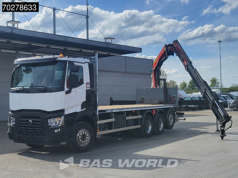 Renault C 480 8X4 Palfinger PK24.001 SLD5 Crane Kran Automatic Liftachse Euro 6 - شاحنات مسطحة, شاحنة كرين: صور 2 Renault C 480 8X4 Palfinger PK24.001 SLD5 Crane Kran Automatic Liftachse Euro 6 - شاحنات مسطحة, شاحنة كرين: صور 2