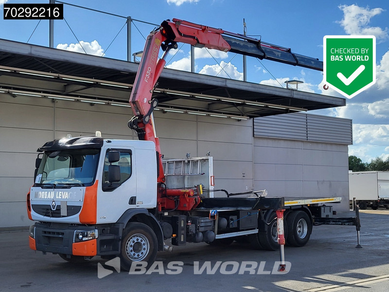 Renault Premium 370 6X2 Fassi F330B.23 Kran Crane Manual Big-Axle Lift-Axle Euro 4 - شاحنات مسطحة, شاحنة كرين: صور 1 Renault Premium 370 6X2 Fassi F330B.23 Kran Crane Manual Big-Axle Lift-Axle Euro 4 - شاحنات مسطحة, شاحنة كرين: صور 1