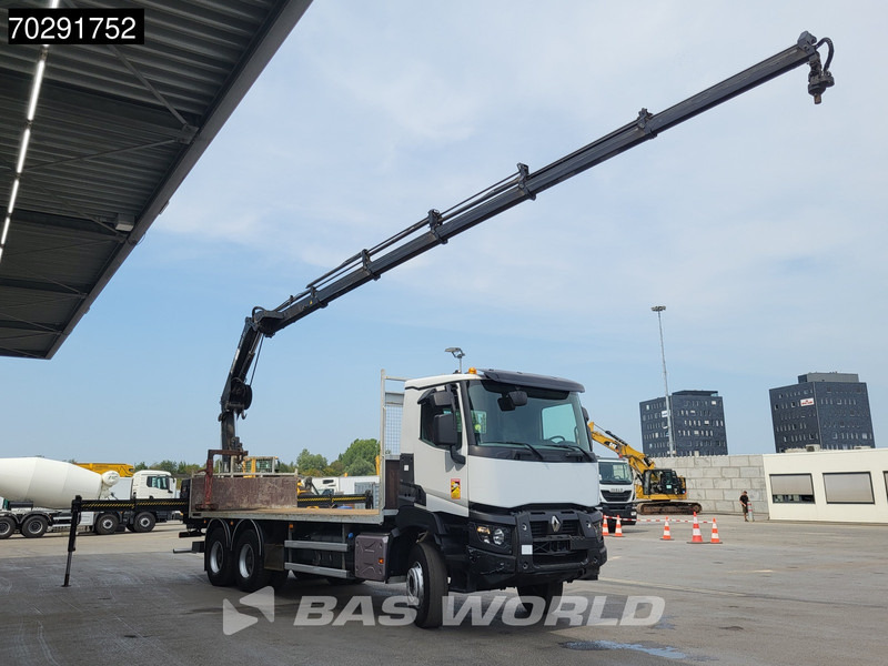 Renault Premium 380 6X4 HIAB X-HIDUO 188 E-5 Crane Steelsuspension Big-Axle Automatic Euro 6 - شاحنات مسطحة, شاحنة كرين: صور 3 Renault Premium 380 6X4 HIAB X-HIDUO 188 E-5 Crane Steelsuspension Big-Axle Automatic Euro 6 - شاحنات مسطحة, شاحنة كرين: صور 3