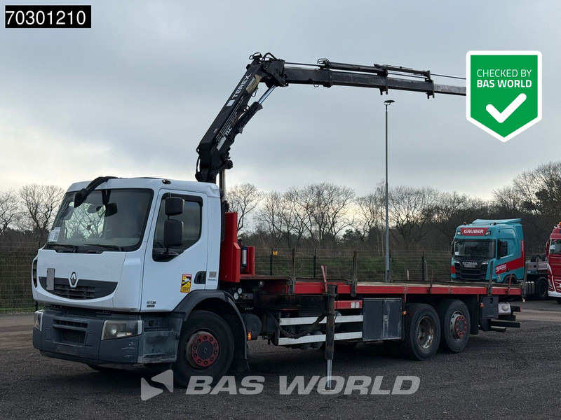 Renault Premium 410 6X2 Terex 120.2E - A3L Kran Crane Lift-Axle Manual Euro 5 - شاحنات مسطحة, شاحنة كرين: صور 1 Renault Premium 410 6X2 Terex 120.2E - A3L Kran Crane Lift-Axle Manual Euro 5 - شاحنات مسطحة, شاحنة كرين: صور 1