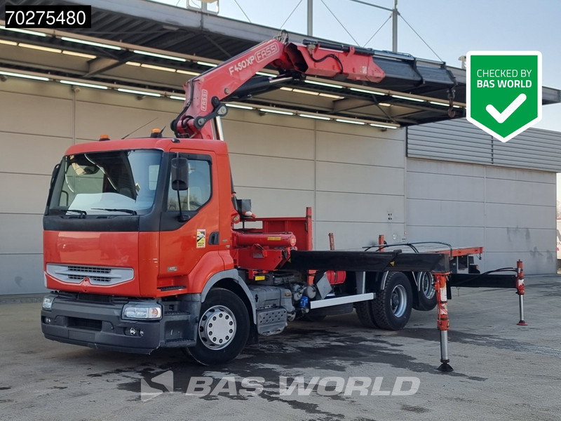 Renault Premium 420 6X2 Fassi F450AXP.22 Kran Crane Lift-axle Manual Euro 3 - شاحنات مسطحة, شاحنة كرين: صور 1 Renault Premium 420 6X2 Fassi F450AXP.22 Kran Crane Lift-axle Manual Euro 3 - شاحنات مسطحة, شاحنة كرين: صور 1