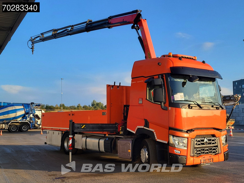 Renault T 380 4X2 Palfinger PK18002-EH Kran Crane Retarder Standklima Euro 6 - شاحنات مسطحة, شاحنة كرين: صور 3 Renault T 380 4X2 Palfinger PK18002-EH Kran Crane Retarder Standklima Euro 6 - شاحنات مسطحة, شاحنة كرين: صور 3
