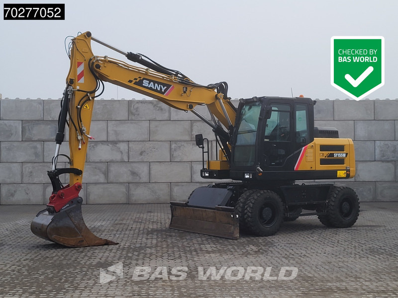 Sany SY155 W - حفارة على عجلات: صور 1 Sany SY155 W - حفارة على عجلات: صور 1