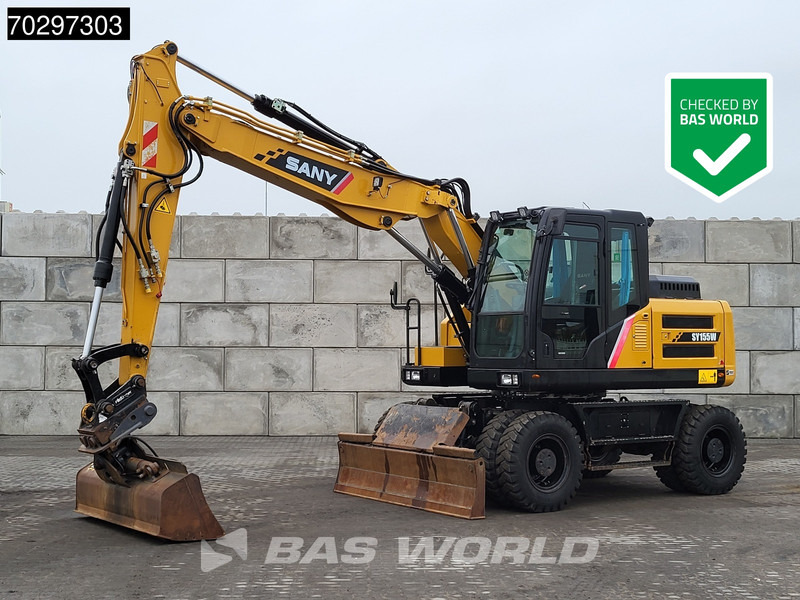 Sany SY155 W - حفارة على عجلات: صور 1 Sany SY155 W - حفارة على عجلات: صور 1