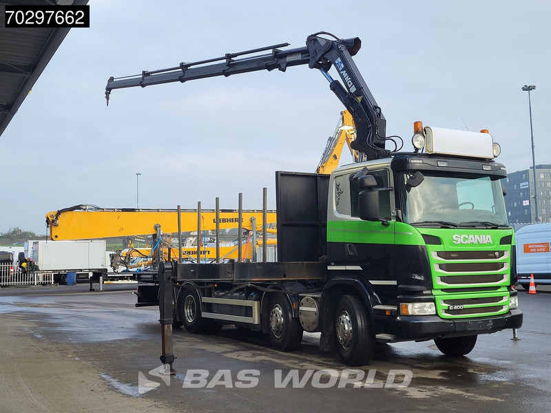 Scania G400 G 8X2 MKG HLK 231 HPA4 Crane Retarder Lift+Steering-Axle Euro 5 - شاحنات مسطحة, شاحنة كرين: صور 3 Scania G400 G 8X2 MKG HLK 231 HPA4 Crane Retarder Lift+Steering-Axle Euro 5 - شاحنات مسطحة, شاحنة كرين: صور 3