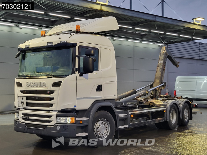 Scania G410 6X2 20tons Meiller containersystem Lift+steering Axle Retarder Euro 6 - شاحنة ذات الخطاف: صور 3 Scania G410 6X2 20tons Meiller containersystem Lift+steering Axle Retarder Euro 6 - شاحنة ذات الخطاف: صور 3