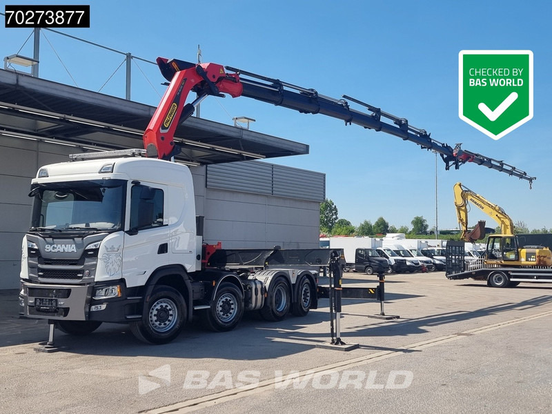 Scania G500 8X2 Retarder Liftachse Palfinger Kran PK 58.002 TEC F + JIB - شاحنة جرار: صور 1 Scania G500 8X2 Retarder Liftachse Palfinger Kran PK 58.002 TEC F + JIB - شاحنة جرار: صور 1