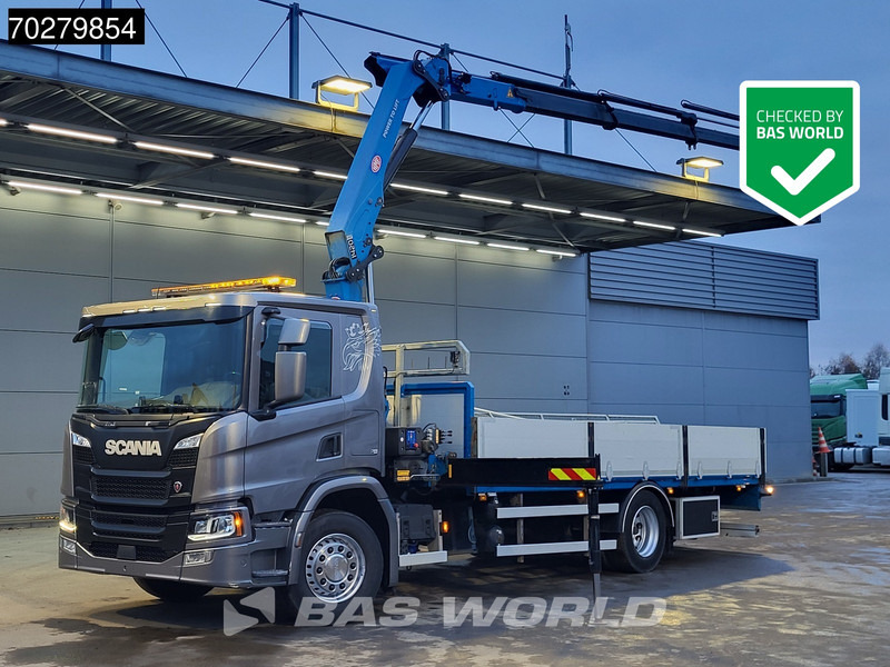 Scania P280 4X2 HMF 1420K-RC Kran Crane Leather seats Automatic Euro 6 - شاحنات مسطحة, شاحنة كرين: صور 1 Scania P280 4X2 HMF 1420K-RC Kran Crane Leather seats Automatic Euro 6 - شاحنات مسطحة, شاحنة كرين: صور 1