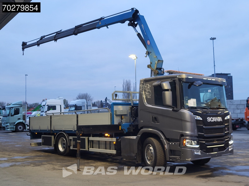 Scania P280 4X2 HMF 1420K-RC Kran Crane Leather seats Automatic Euro 6 - شاحنات مسطحة, شاحنة كرين: صور 3 Scania P280 4X2 HMF 1420K-RC Kran Crane Leather seats Automatic Euro 6 - شاحنات مسطحة, شاحنة كرين: صور 3