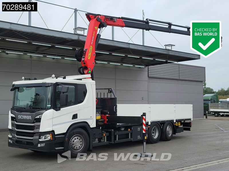 Scania P410 6X2 - شاحنات مسطحة, شاحنة كرين: صور 1 Scania P410 6X2 - شاحنات مسطحة, شاحنة كرين: صور 1