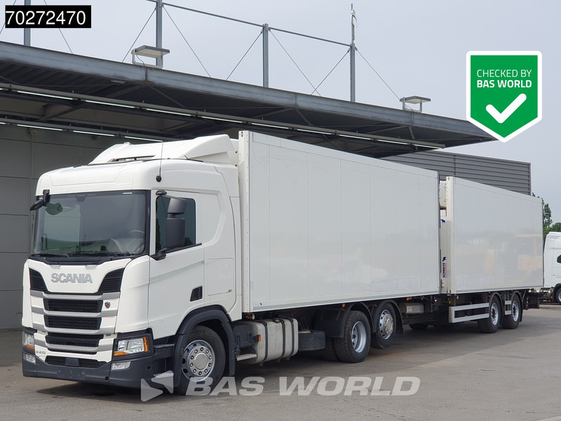 Scania R410 6X2 Carrier Supra 1250 Multi temp Retarder Ladebordwand Liftachse Euro 6 - شاحنة: صور 1 Scania R410 6X2 Carrier Supra 1250 Multi temp Retarder Ladebordwand Liftachse Euro 6 - شاحنة: صور 1
