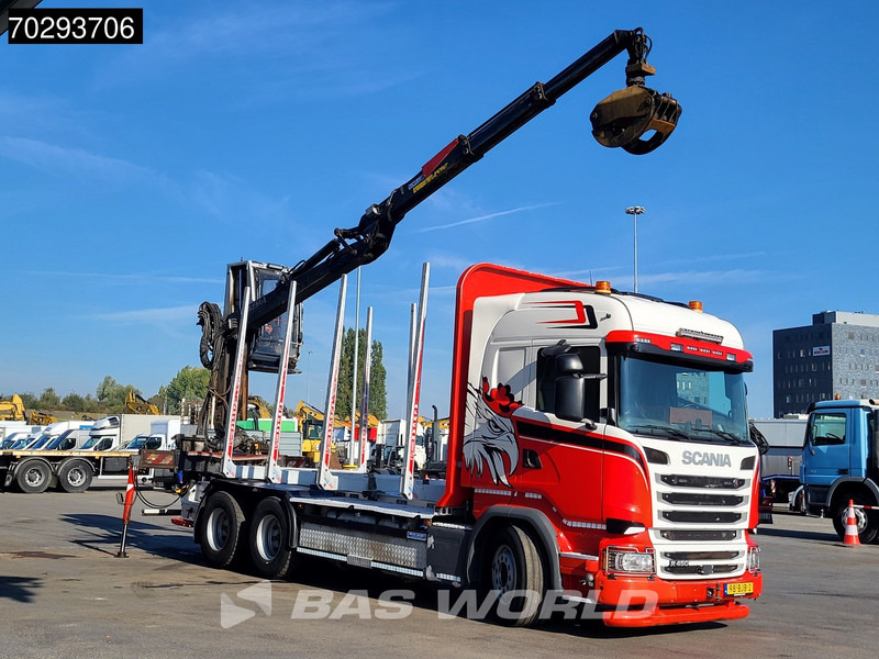 Scania R450 R 6X4 NL-Truck Kesla 2110T Crane Kran Holztransport Manual ACC Xenon Euro 6 - شاحنة قطع الأشجار, شاحنة كرين: صور 3 Scania R450 R 6X4 NL-Truck Kesla 2110T Crane Kran Holztransport Manual ACC Xenon Euro 6 - شاحنة قطع الأشجار, شاحنة كرين: صور 3