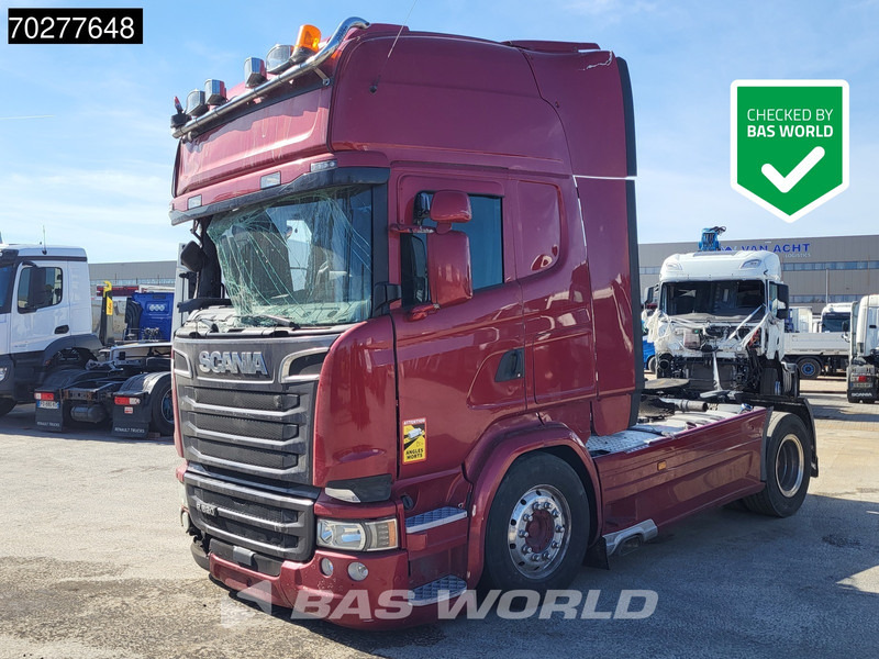 Scania R520 4X2 DAMAGED! Retarder Full-Air Standklima ACC Hydrauliek Euro 6 - شاحنة جرار: صور 1 Scania R520 4X2 DAMAGED! Retarder Full-Air Standklima ACC Hydrauliek Euro 6 - شاحنة جرار: صور 1