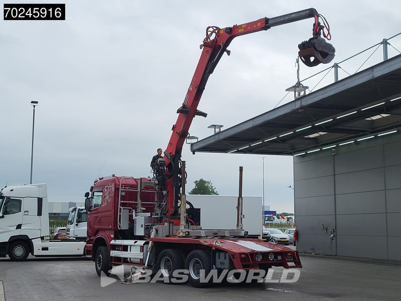 Scania R580 6X4 3-Pedals Jonsered J28505 83 Crane Kran Steel-suspension Retarder Euro 6 - شاحنة قطع الأشجار, شاحنة كرين: صور 2 Scania R580 6X4 3-Pedals Jonsered J28505 83 Crane Kran Steel-suspension Retarder Euro 6 - شاحنة قطع الأشجار, شاحنة كرين: صور 2