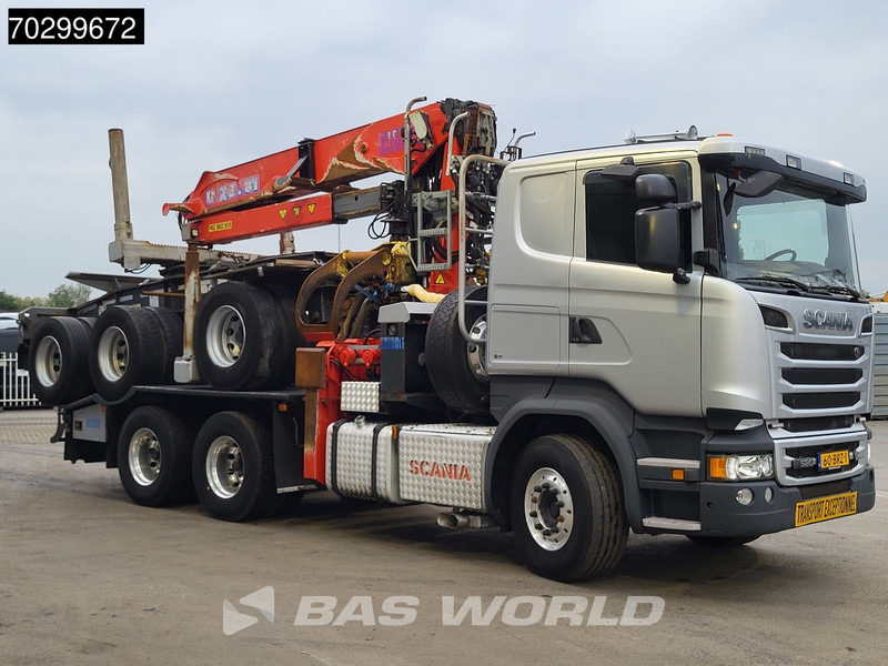 Scania R580 R 6X4 NL-Truck Diebolt D28.81 Kran Crane Holztransport + Dolly Retarder Euro 6 - شاحنة قطع الأشجار, شاحنة كرين: صور 3 Scania R580 R 6X4 NL-Truck Diebolt D28.81 Kran Crane Holztransport + Dolly Retarder Euro 6 - شاحنة قطع الأشجار, شاحنة كرين: صور 3