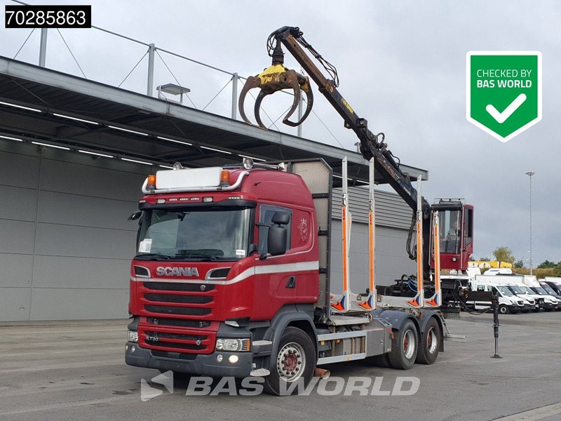 Scania R730 R 6X4 HIAB F108S 79 Crane Retarder Xenon BigAxle Loglift Automatic ACC Euro 6 - شاحنة قطع الأشجار, شاحنة كرين: صور 1 Scania R730 R 6X4 HIAB F108S 79 Crane Retarder Xenon BigAxle Loglift Automatic ACC Euro 6 - شاحنة قطع الأشجار, شاحنة كرين: صور 1