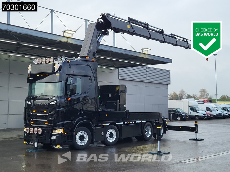 Scania S660 8X2 HMF 9520OK-RCS Crane Kran Fifth wheel Full Air Lift+steering axle - شاحنة جرار: صور 1 Scania S660 8X2 HMF 9520OK-RCS Crane Kran Fifth wheel Full Air Lift+steering axle - شاحنة جرار: صور 1