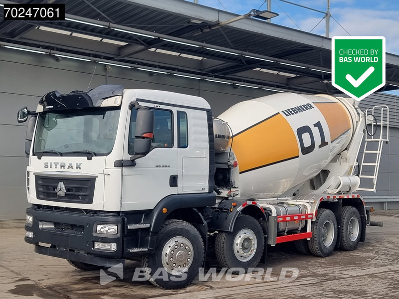 Sitrak G5 350 8X4 NEW! 8m3 Liebherr Mixer Big-Axle Steel Suspension - شاحنة خلاطة خرسانة: صور 1 Sitrak G5 350 8X4 NEW! 8m3 Liebherr Mixer Big-Axle Steel Suspension - شاحنة خلاطة خرسانة: صور 1
