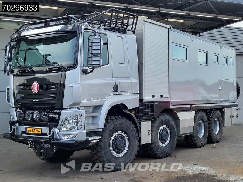 منزل متنقل Tatra T158 8X8 NL-Truck 8x8 Off-Grid Camper Hydraulic Winch Generator Retarder Airco Euro 6: صور 6