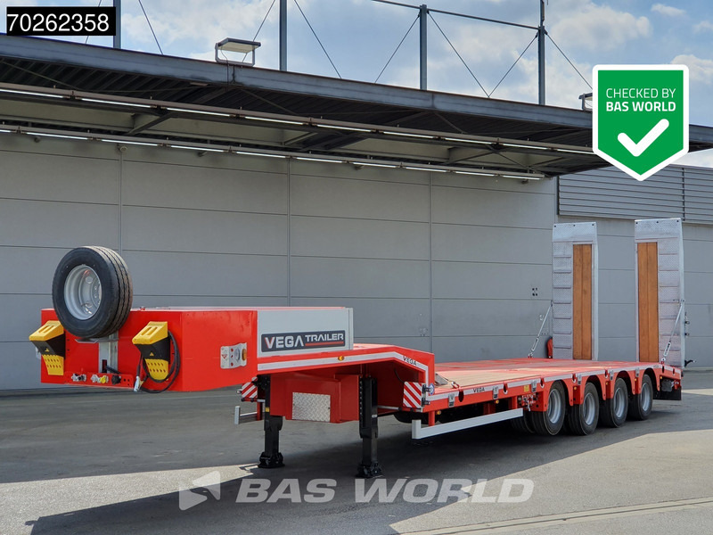 Vega STANDARD LOWBED 2 axles Lift + 2xLenkachse Hydraulic Ramps - عربة مسطحة منخفضة نصف مقطورة: صور 1 Vega STANDARD LOWBED 2 axles Lift + 2xLenkachse Hydraulic Ramps - عربة مسطحة منخفضة نصف مقطورة: صور 1