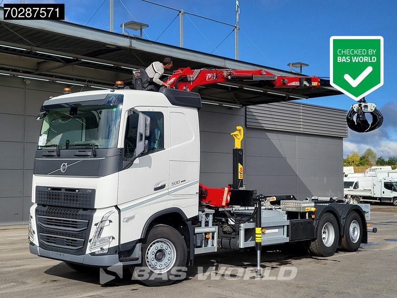 Volvo FH 500 6X2 Penz Crane 15Z9.50R HYVA 20-57-S Hooklift Lift+steering Automatic Euro 6 - شاحنة ذات الخطاف, شاحنة كرين: صور 1 Volvo FH 500 6X2 Penz Crane 15Z9.50R HYVA 20-57-S Hooklift Lift+steering Automatic Euro 6 - شاحنة ذات الخطاف, شاحنة كرين: صور 1
