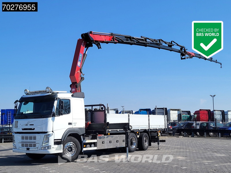 Volvo FM 450 6X2 HMF 3220 Crane Kran Lift-Lenkachse VEB+ Euro 6 - شاحنات مسطحة, شاحنة كرين: صور 1 Volvo FM 450 6X2 HMF 3220 Crane Kran Lift-Lenkachse VEB+ Euro 6 - شاحنات مسطحة, شاحنة كرين: صور 1