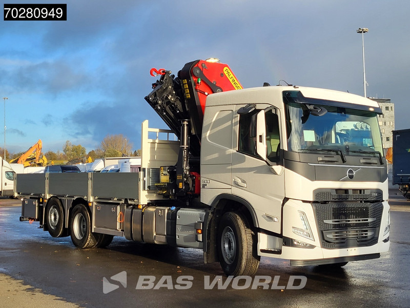 شاحنات مسطحة, شاحنة كرين جديد Volvo FM 500 6X2 NEW! Palfinger PK41002 EH-E Kran Crane Lift-steering Axle Euro 6: صور 9