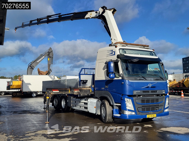 Volvo FM 500 FM 6X2 NL-Truck HMF 3220-K7 Kran Crane Winch Lift+Steering-Axle Euro 6 - شاحنات مسطحة, شاحنة كرين: صور 3 Volvo FM 500 FM 6X2 NL-Truck HMF 3220-K7 Kran Crane Winch Lift+Steering-Axle Euro 6 - شاحنات مسطحة, شاحنة كرين: صور 3