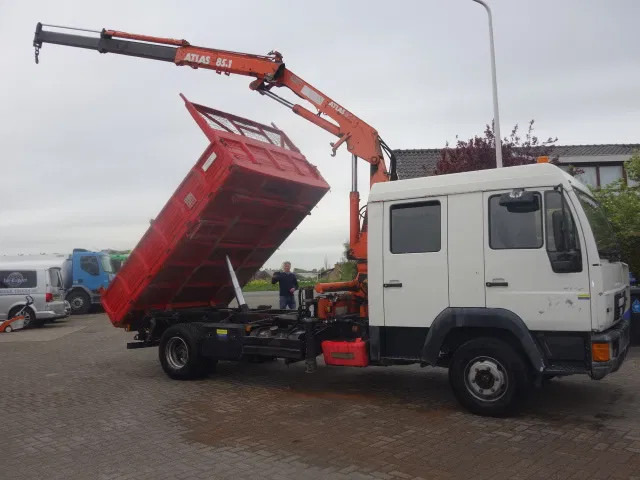 MAN 12.224 DC,8,5 TON ATLAS KRAAN,KIPPER,MANUAL POMP - قلابات, شاحنة كرين: صور 1 MAN 12.224 DC,8,5 TON ATLAS KRAAN,KIPPER,MANUAL POMP - قلابات, شاحنة كرين: صور 1