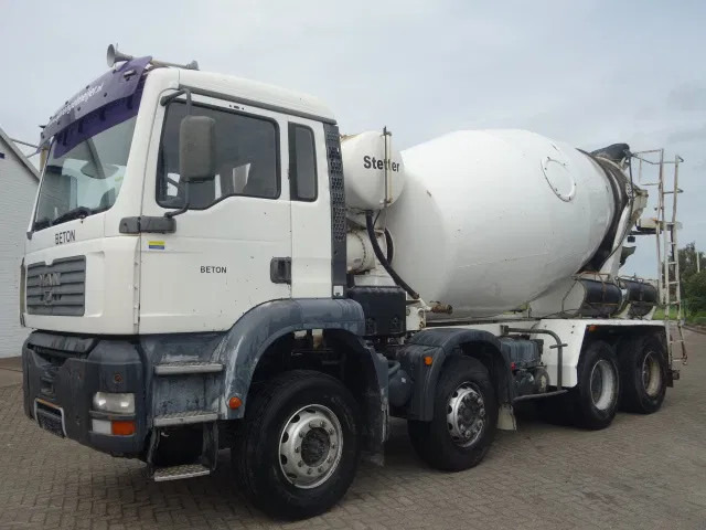 MAN TGA 35.360 8X4 MIXER STEEL SPRINGS BIG AXELS MANUAL FEUL POMP - شاحنة خلاطة خرسانة: صور 2 MAN TGA 35.360 8X4 MIXER STEEL SPRINGS BIG AXELS MANUAL FEUL POMP - شاحنة خلاطة خرسانة: صور 2