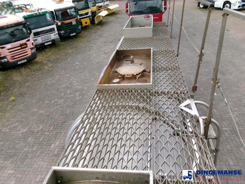 نصف مقطورة صهريج Crane Fruehauf Chemical tank inox 22.5 m3 / 1 comp: صور 12