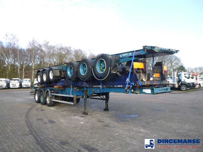 Crane Fruehauf Stack - 3 x container trailer 20-20-30-40 ft - شاحنات الحاويات/ جسم علوي قابل للتغيير نصف مقطورة: صور 2 Crane Fruehauf Stack - 3 x container trailer 20-20-30-40 ft - شاحنات الحاويات/ جسم علوي قابل للتغيير نصف مقطورة: صور 2