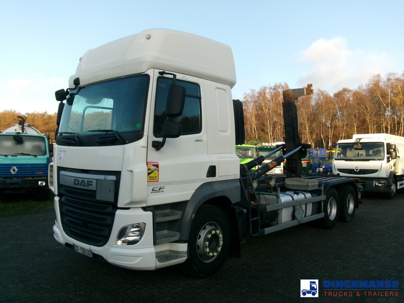 DAF CF 460 6x2 Euro 6 Hyva container hook 20 t - شاحنة ذات الخطاف: صور 1 DAF CF 460 6x2 Euro 6 Hyva container hook 20 t - شاحنة ذات الخطاف: صور 1