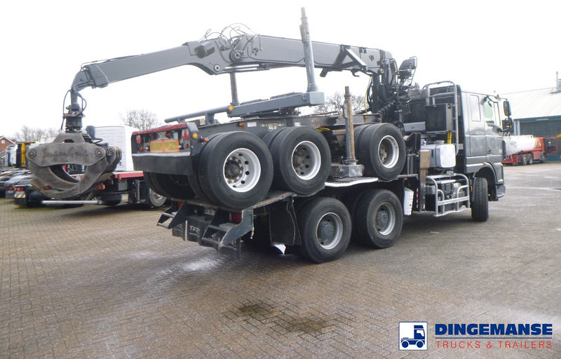DAF XF 105.510 6x4 + Loglift F281S83 crane / timber truck + dolly - شاحنة كرين: صور 4 DAF XF 105.510 6x4 + Loglift F281S83 crane / timber truck + dolly - شاحنة كرين: صور 4