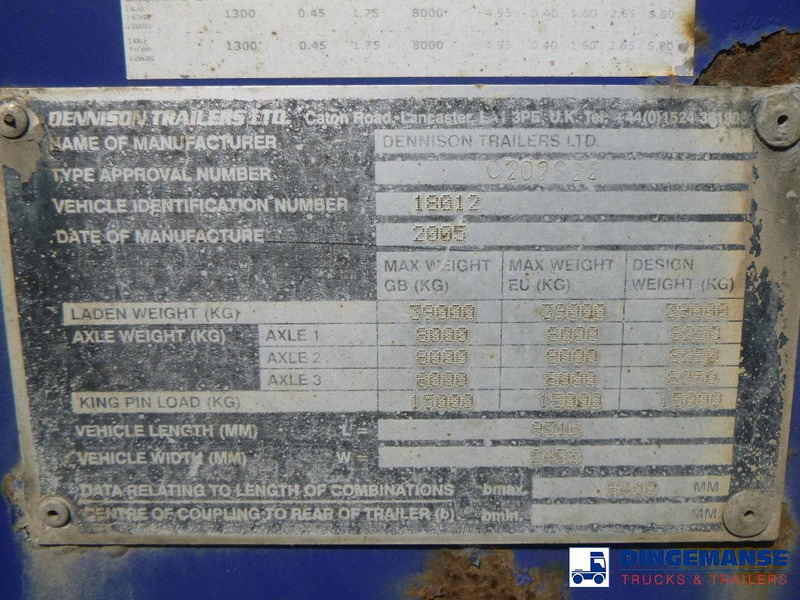 شاحنات الحاويات/ جسم علوي قابل للتغيير نصف مقطورة Dennison Container trailer 20-30-40-45 ft: صور 16