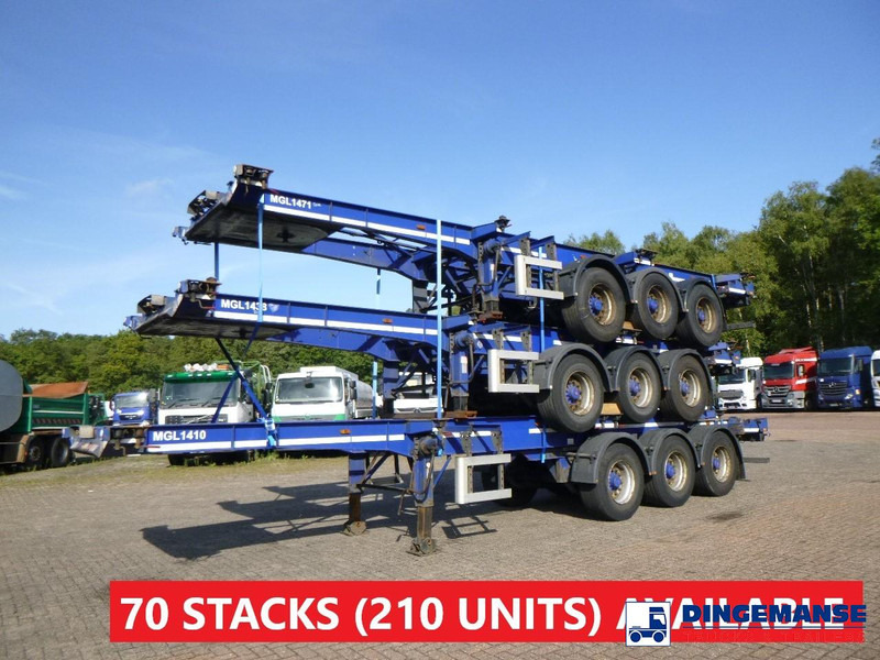 Dennison Stack - 3 x container trailer 20-30-40-45 ft - شاحنات الحاويات/ جسم علوي قابل للتغيير نصف مقطورة: صور 1 Dennison Stack - 3 x container trailer 20-30-40-45 ft - شاحنات الحاويات/ جسم علوي قابل للتغيير نصف مقطورة: صور 1
