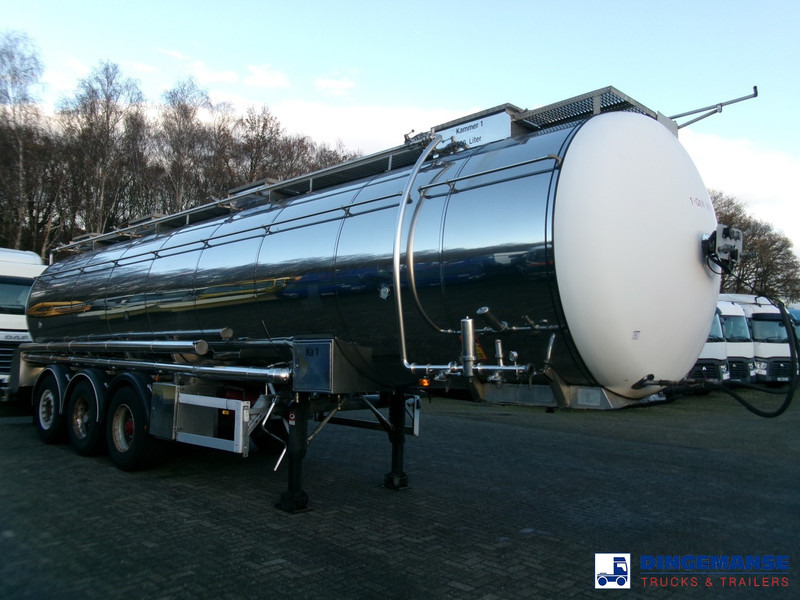Feldbinder Chemical tank inox 33.5 m3 / 1 comp + pump - نصف مقطورة صهريج: صور 2 Feldbinder Chemical tank inox 33.5 m3 / 1 comp + pump - نصف مقطورة صهريج: صور 2