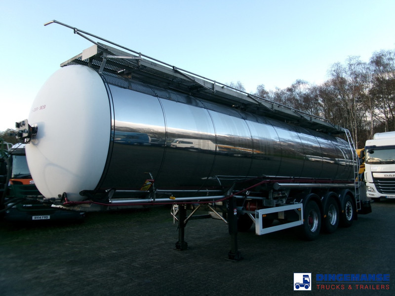 Feldbinder Chemical tank inox 33.5 m3 / 1 comp + pump - نصف مقطورة صهريج: صور 1 Feldbinder Chemical tank inox 33.5 m3 / 1 comp + pump - نصف مقطورة صهريج: صور 1