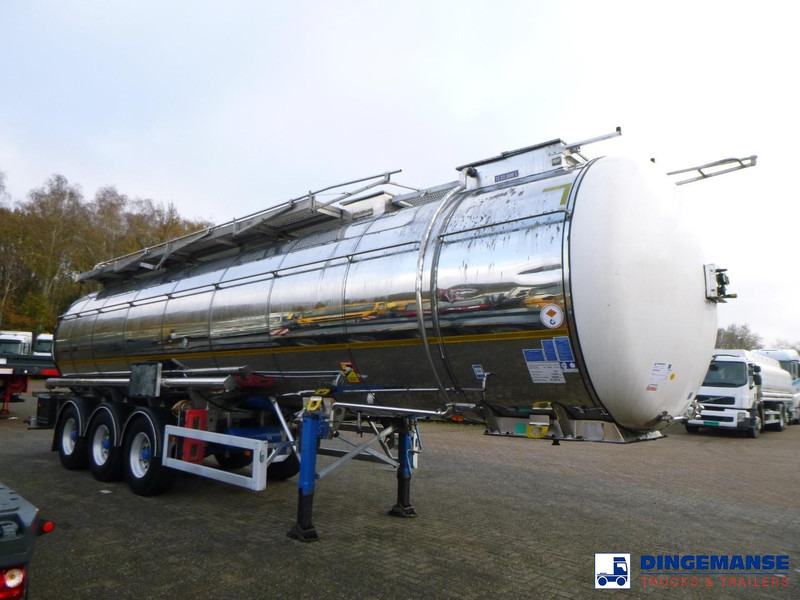 Feldbinder Chemical tank inox L4BH 37.5 m3 / 1 comp - نصف مقطورة صهريج: صور 2 Feldbinder Chemical tank inox L4BH 37.5 m3 / 1 comp - نصف مقطورة صهريج: صور 2