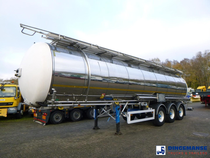 Feldbinder Chemical tank inox L4BH 37.5 m3 / 1 comp - نصف مقطورة صهريج: صور 1 Feldbinder Chemical tank inox L4BH 37.5 m3 / 1 comp - نصف مقطورة صهريج: صور 1