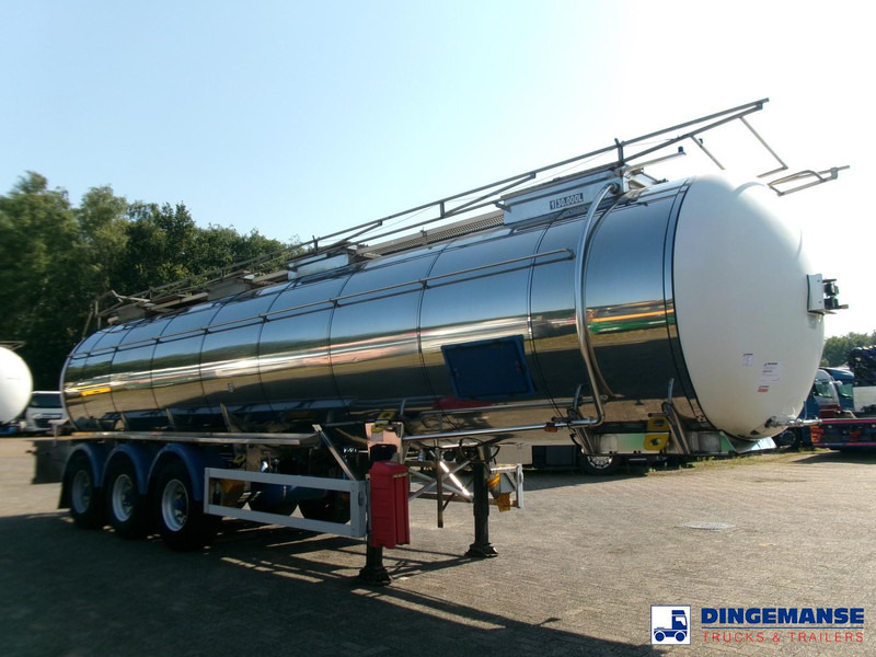 Feldbinder Chemical tank (non-ADR) inox 30 m3 / 1 comp + pump - نصف مقطورة صهريج: صور 2 Feldbinder Chemical tank (non-ADR) inox 30 m3 / 1 comp + pump - نصف مقطورة صهريج: صور 2