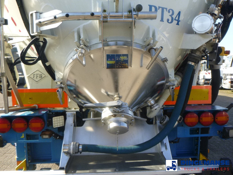نصف مقطورة صهريج Feldbinder Powder tank alu 60 m3 / Compressor diesel engine.: صور 11