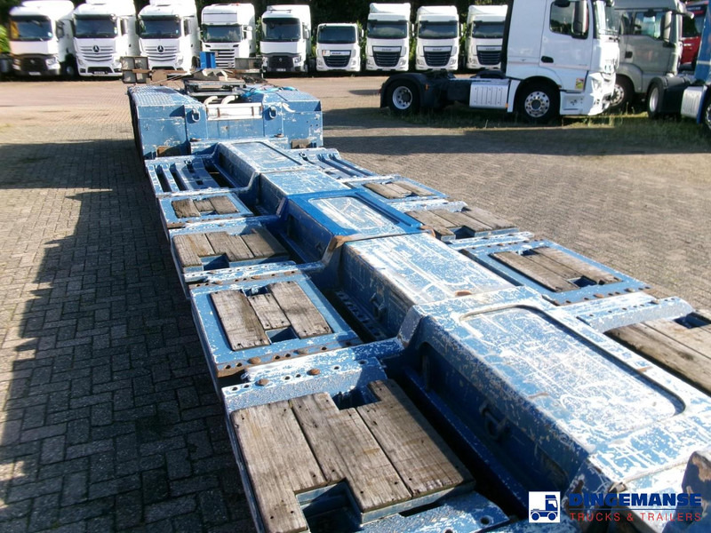 عربة مسطحة منخفضة نصف مقطورة Goldhofer 3-axle lowbed trailer STZ-V 3-33/80A 56 t / ext. 13.6 m: صور 10